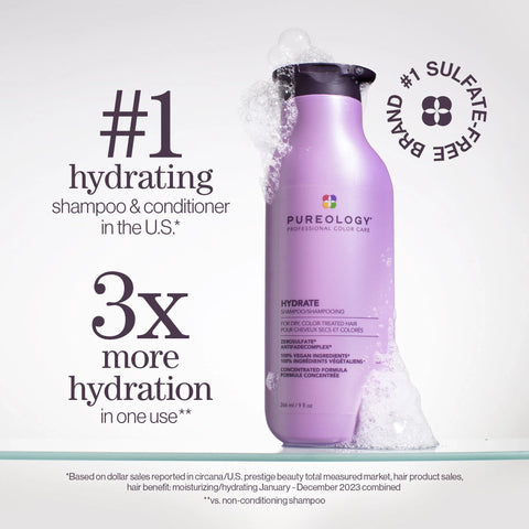 Hydrate Shampoo: Sulfate-Free Hydrating Shampoo for Dry, Color-Treated Hair